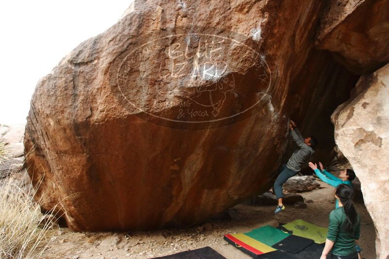 Bouldering in Hueco Tanks on 03/10/2019 with Blue Lizard Climbing and Yoga

Filename: SRM_20190310_1107110.jpg
Aperture: f/5.6
Shutter Speed: 1/400
Body: Canon EOS-1D Mark II
Lens: Canon EF 16-35mm f/2.8 L