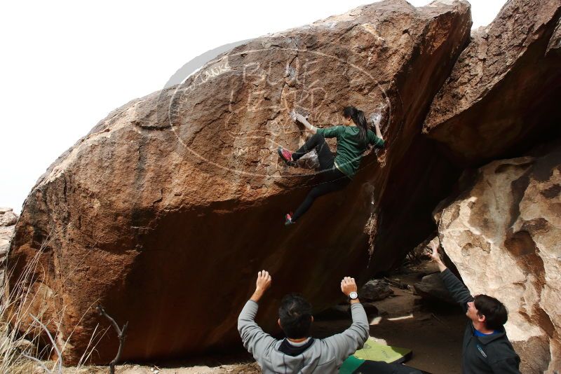 Bouldering in Hueco Tanks on 03/10/2019 with Blue Lizard Climbing and Yoga

Filename: SRM_20190310_1111010.jpg
Aperture: f/5.6
Shutter Speed: 1/800
Body: Canon EOS-1D Mark II
Lens: Canon EF 16-35mm f/2.8 L