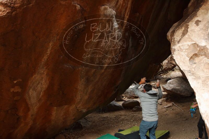 Bouldering in Hueco Tanks on 03/10/2019 with Blue Lizard Climbing and Yoga

Filename: SRM_20190310_1115280.jpg
Aperture: f/5.6
Shutter Speed: 1/250
Body: Canon EOS-1D Mark II
Lens: Canon EF 16-35mm f/2.8 L