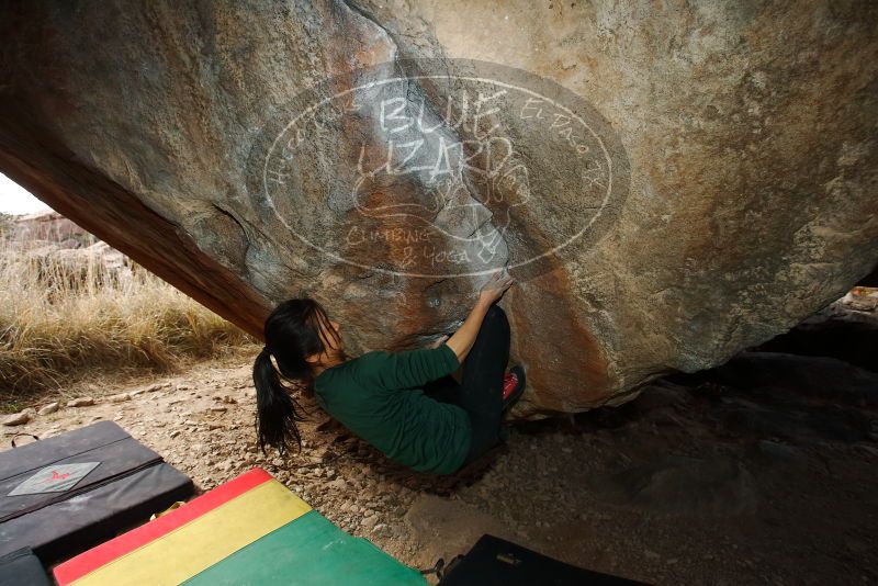 Bouldering in Hueco Tanks on 03/10/2019 with Blue Lizard Climbing and Yoga

Filename: SRM_20190310_1128310.jpg
Aperture: f/5.6
Shutter Speed: 1/250
Body: Canon EOS-1D Mark II
Lens: Canon EF 16-35mm f/2.8 L