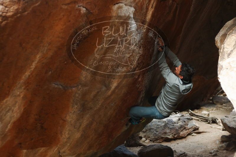 Bouldering in Hueco Tanks on 03/10/2019 with Blue Lizard Climbing and Yoga

Filename: SRM_20190310_1133500.jpg
Aperture: f/2.8
Shutter Speed: 1/320
Body: Canon EOS-1D Mark II
Lens: Canon EF 50mm f/1.8 II