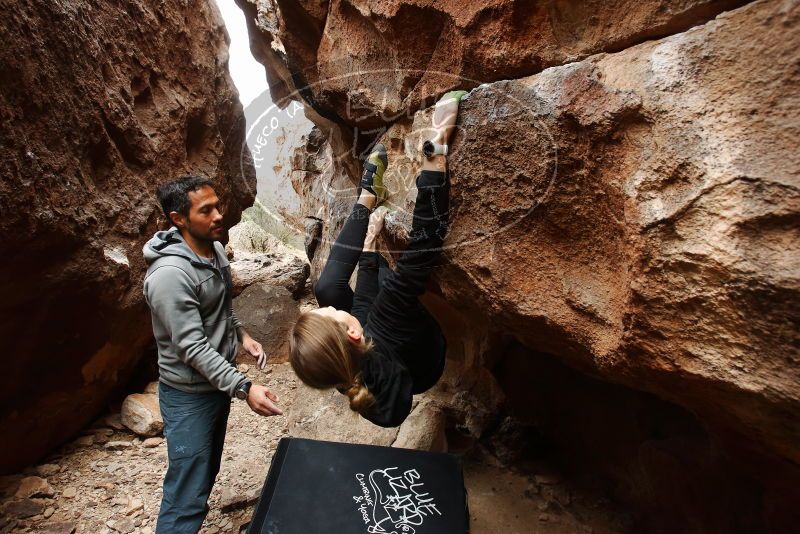 Bouldering in Hueco Tanks on 03/10/2019 with Blue Lizard Climbing and Yoga

Filename: SRM_20190310_1230210.jpg
Aperture: f/5.6
Shutter Speed: 1/200
Body: Canon EOS-1D Mark II
Lens: Canon EF 16-35mm f/2.8 L