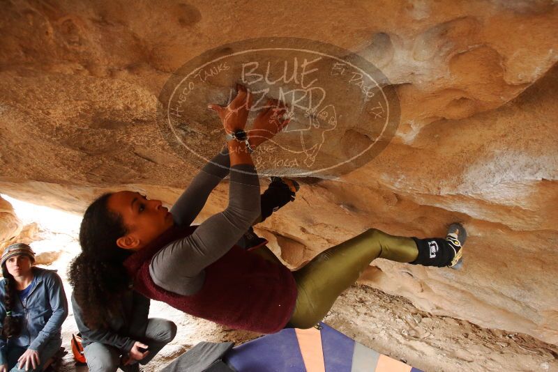 Bouldering in Hueco Tanks on 03/10/2019 with Blue Lizard Climbing and Yoga

Filename: SRM_20190310_1344520.jpg
Aperture: f/4.0
Shutter Speed: 1/60
Body: Canon EOS-1D Mark II
Lens: Canon EF 16-35mm f/2.8 L