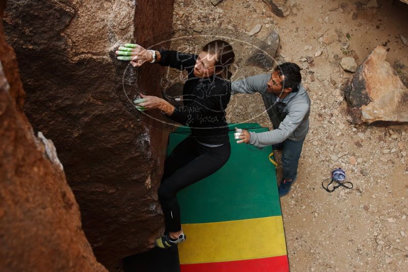 Bouldering in Hueco Tanks on 03/10/2019 with Blue Lizard Climbing and Yoga

Filename: SRM_20190310_1359570.jpg
Aperture: f/5.0
Shutter Speed: 1/250
Body: Canon EOS-1D Mark II
Lens: Canon EF 16-35mm f/2.8 L