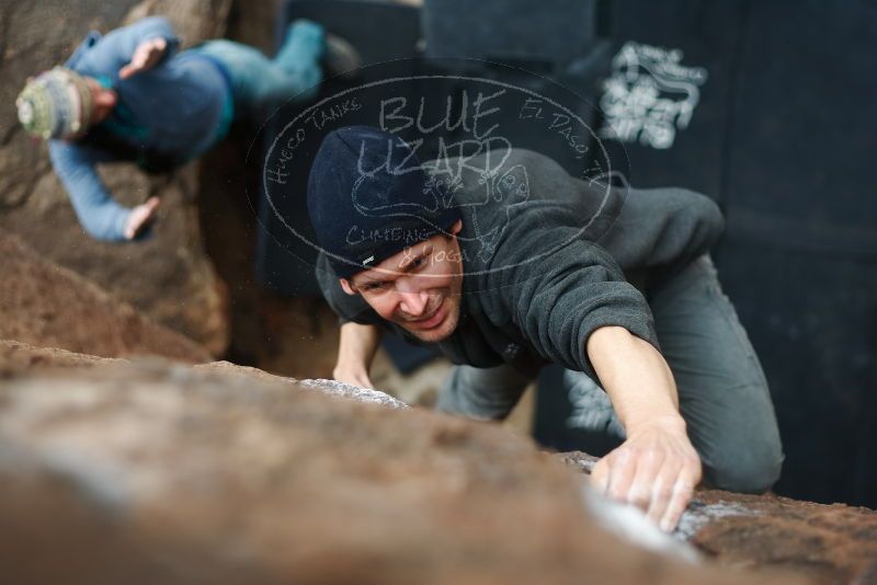 Bouldering in Hueco Tanks on 03/10/2019 with Blue Lizard Climbing and Yoga

Filename: SRM_20190310_1448400.jpg
Aperture: f/2.2
Shutter Speed: 1/400
Body: Canon EOS-1D Mark II
Lens: Canon EF 50mm f/1.8 II