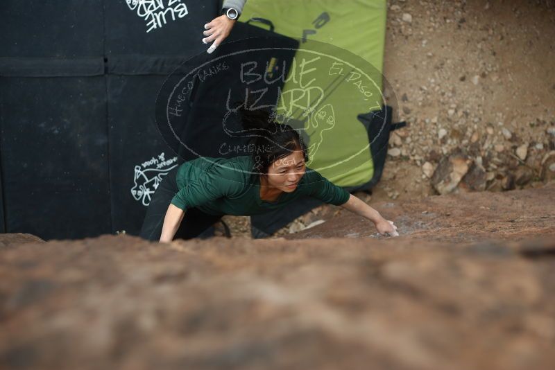 Bouldering in Hueco Tanks on 03/10/2019 with Blue Lizard Climbing and Yoga

Filename: SRM_20190310_1452410.jpg
Aperture: f/2.5
Shutter Speed: 1/200
Body: Canon EOS-1D Mark II
Lens: Canon EF 50mm f/1.8 II