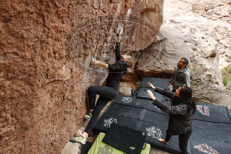 Bouldering in Hueco Tanks on 03/10/2019 with Blue Lizard Climbing and Yoga

Filename: SRM_20190310_1459501.jpg
Aperture: f/5.6
Shutter Speed: 1/200
Body: Canon EOS-1D Mark II
Lens: Canon EF 16-35mm f/2.8 L