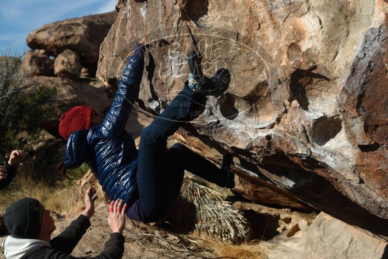 Bouldering in Hueco Tanks on 03/15/2019 with Blue Lizard Climbing and Yoga

Filename: SRM_20190315_0924020.jpg
Aperture: f/4.0
Shutter Speed: 1/800
Body: Canon EOS-1D Mark II
Lens: Canon EF 50mm f/1.8 II