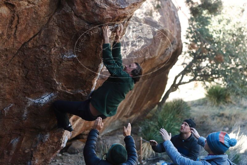 Bouldering in Hueco Tanks on 03/15/2019 with Blue Lizard Climbing and Yoga

Filename: SRM_20190315_1002200.jpg
Aperture: f/2.8
Shutter Speed: 1/800
Body: Canon EOS-1D Mark II
Lens: Canon EF 50mm f/1.8 II