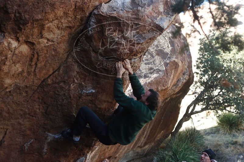 Bouldering in Hueco Tanks on 03/15/2019 with Blue Lizard Climbing and Yoga

Filename: SRM_20190315_1002290.jpg
Aperture: f/4.0
Shutter Speed: 1/500
Body: Canon EOS-1D Mark II
Lens: Canon EF 50mm f/1.8 II