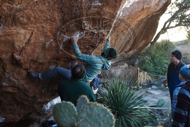 Bouldering in Hueco Tanks on 03/15/2019 with Blue Lizard Climbing and Yoga

Filename: SRM_20190315_1006030.jpg
Aperture: f/4.0
Shutter Speed: 1/320
Body: Canon EOS-1D Mark II
Lens: Canon EF 50mm f/1.8 II