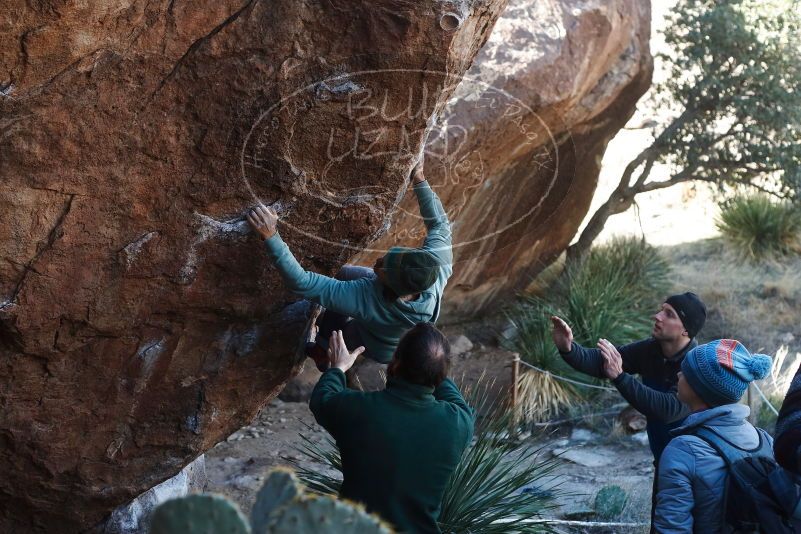 Bouldering in Hueco Tanks on 03/15/2019 with Blue Lizard Climbing and Yoga

Filename: SRM_20190315_1006110.jpg
Aperture: f/4.0
Shutter Speed: 1/400
Body: Canon EOS-1D Mark II
Lens: Canon EF 50mm f/1.8 II