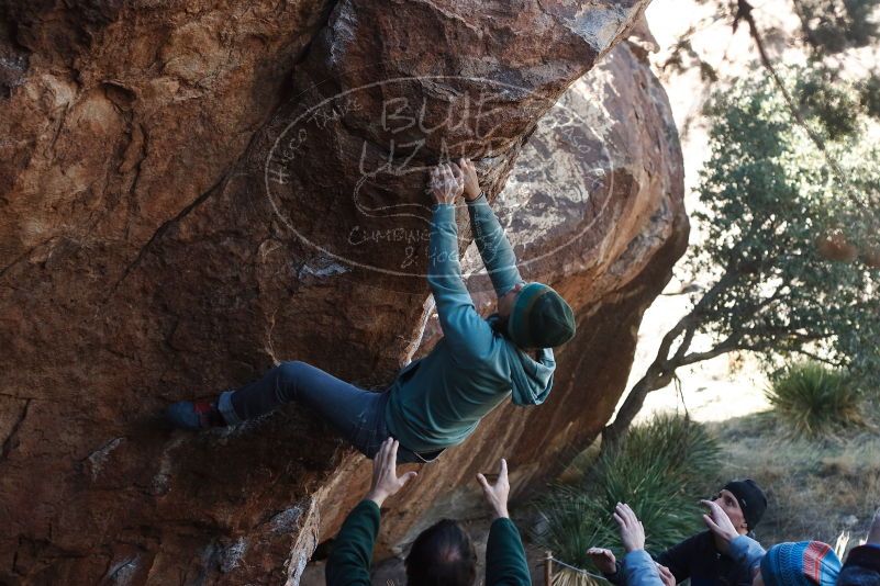 Bouldering in Hueco Tanks on 03/15/2019 with Blue Lizard Climbing and Yoga

Filename: SRM_20190315_1006240.jpg
Aperture: f/4.0
Shutter Speed: 1/500
Body: Canon EOS-1D Mark II
Lens: Canon EF 50mm f/1.8 II