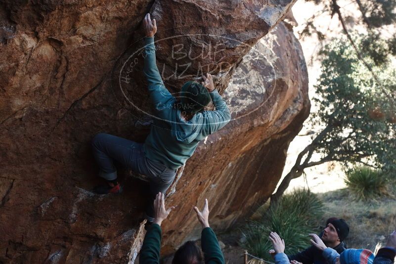 Bouldering in Hueco Tanks on 03/15/2019 with Blue Lizard Climbing and Yoga

Filename: SRM_20190315_1006300.jpg
Aperture: f/4.0
Shutter Speed: 1/500
Body: Canon EOS-1D Mark II
Lens: Canon EF 50mm f/1.8 II