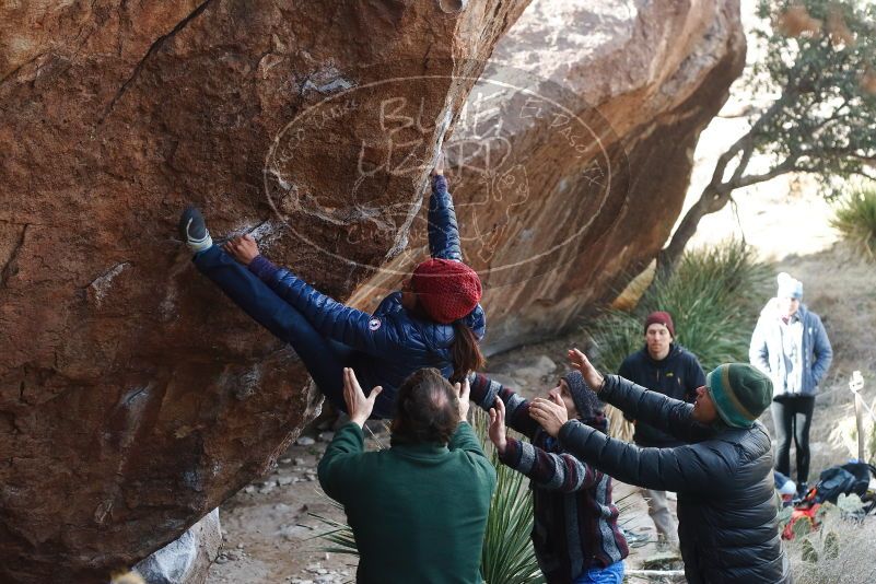 Bouldering in Hueco Tanks on 03/15/2019 with Blue Lizard Climbing and Yoga

Filename: SRM_20190315_1034560.jpg
Aperture: f/4.0
Shutter Speed: 1/400
Body: Canon EOS-1D Mark II
Lens: Canon EF 50mm f/1.8 II