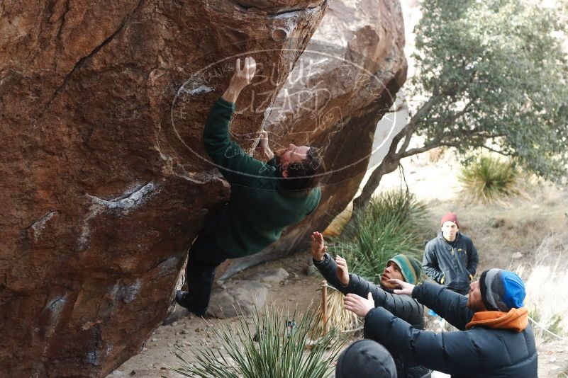 Bouldering in Hueco Tanks on 03/15/2019 with Blue Lizard Climbing and Yoga

Filename: SRM_20190315_1040290.jpg
Aperture: f/4.0
Shutter Speed: 1/500
Body: Canon EOS-1D Mark II
Lens: Canon EF 50mm f/1.8 II