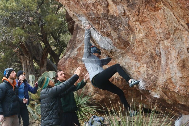 Bouldering in Hueco Tanks on 03/15/2019 with Blue Lizard Climbing and Yoga

Filename: SRM_20190315_1052560.jpg
Aperture: f/4.0
Shutter Speed: 1/640
Body: Canon EOS-1D Mark II
Lens: Canon EF 50mm f/1.8 II
