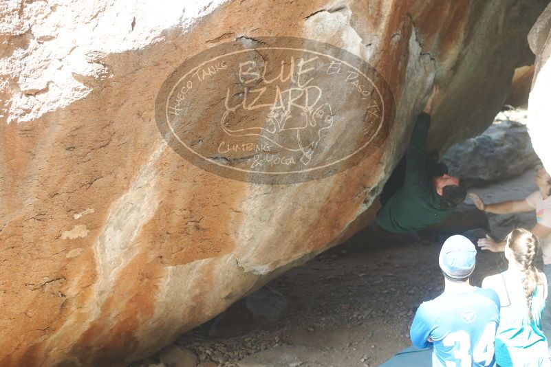 Bouldering in Hueco Tanks on 03/15/2019 with Blue Lizard Climbing and Yoga
Filename: SRM_20190315_1227210.jpg
Aperture: f/4.0
Shutter Speed: 1/200
Body: Canon EOS-1D Mark II
Lens: Canon EF 50mm f/1.8 II