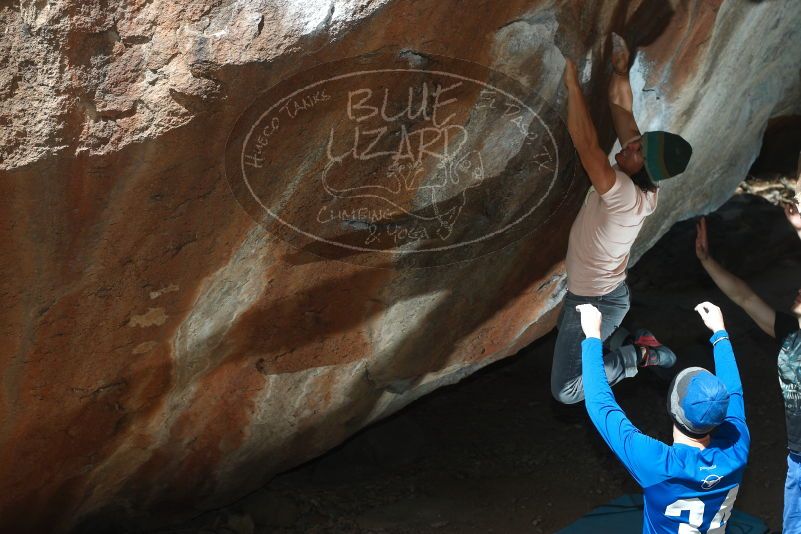 Bouldering in Hueco Tanks on 03/15/2019 with Blue Lizard Climbing and Yoga

Filename: SRM_20190315_1234030.jpg
Aperture: f/5.6
Shutter Speed: 1/250
Body: Canon EOS-1D Mark II
Lens: Canon EF 50mm f/1.8 II