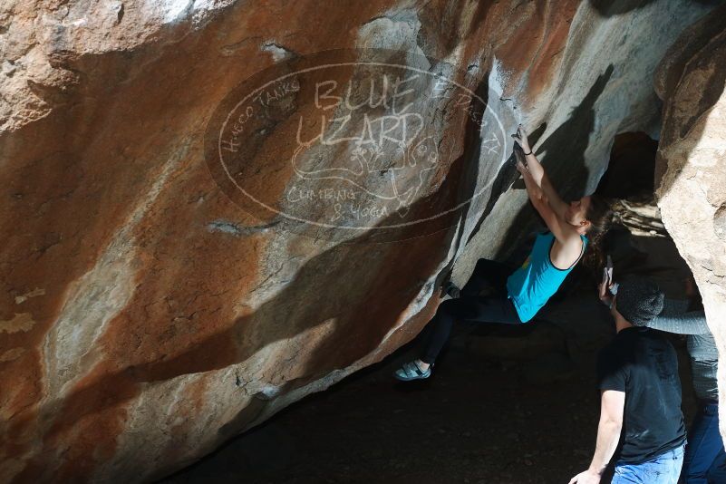 Bouldering in Hueco Tanks on 03/15/2019 with Blue Lizard Climbing and Yoga

Filename: SRM_20190315_1243500.jpg
Aperture: f/5.6
Shutter Speed: 1/250
Body: Canon EOS-1D Mark II
Lens: Canon EF 50mm f/1.8 II