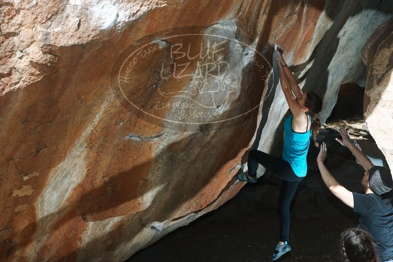 Bouldering in Hueco Tanks on 03/15/2019 with Blue Lizard Climbing and Yoga

Filename: SRM_20190315_1244000.jpg
Aperture: f/5.6
Shutter Speed: 1/250
Body: Canon EOS-1D Mark II
Lens: Canon EF 50mm f/1.8 II