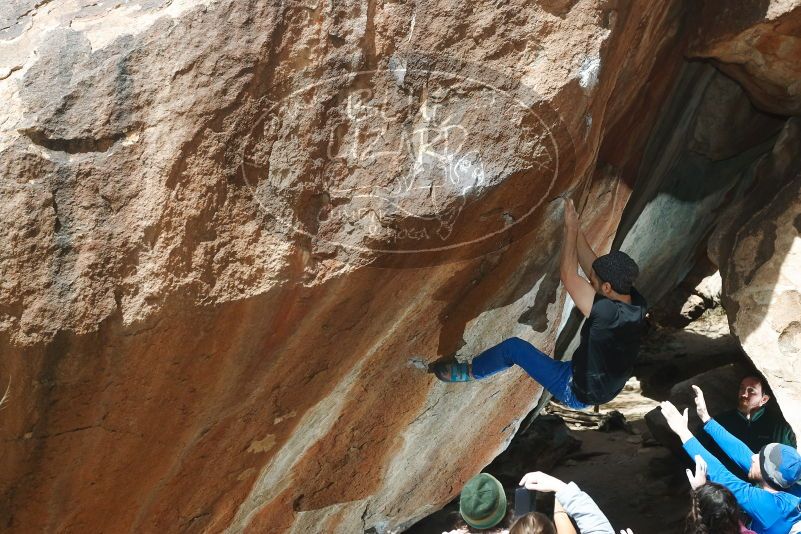 Bouldering in Hueco Tanks on 03/15/2019 with Blue Lizard Climbing and Yoga

Filename: SRM_20190315_1251390.jpg
Aperture: f/5.6
Shutter Speed: 1/250
Body: Canon EOS-1D Mark II
Lens: Canon EF 50mm f/1.8 II