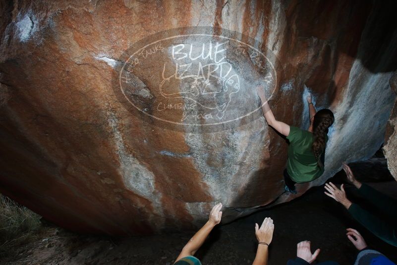 Bouldering in Hueco Tanks on 03/15/2019 with Blue Lizard Climbing and Yoga

Filename: SRM_20190315_1322310.jpg
Aperture: f/8.0
Shutter Speed: 1/250
Body: Canon EOS-1D Mark II
Lens: Canon EF 16-35mm f/2.8 L