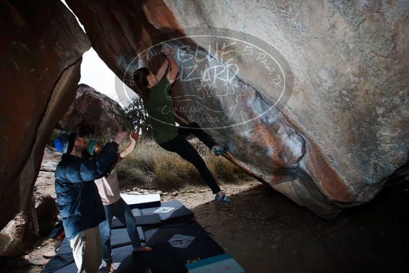 Bouldering in Hueco Tanks on 03/15/2019 with Blue Lizard Climbing and Yoga

Filename: SRM_20190315_1328330.jpg
Aperture: f/8.0
Shutter Speed: 1/250
Body: Canon EOS-1D Mark II
Lens: Canon EF 16-35mm f/2.8 L