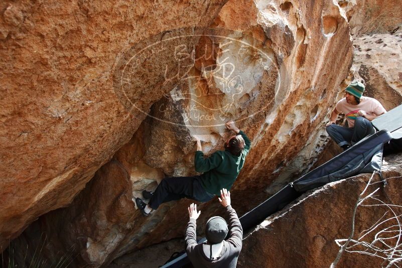 Bouldering in Hueco Tanks on 03/15/2019 with Blue Lizard Climbing and Yoga

Filename: SRM_20190315_1347360.jpg
Aperture: f/5.6
Shutter Speed: 1/500
Body: Canon EOS-1D Mark II
Lens: Canon EF 16-35mm f/2.8 L