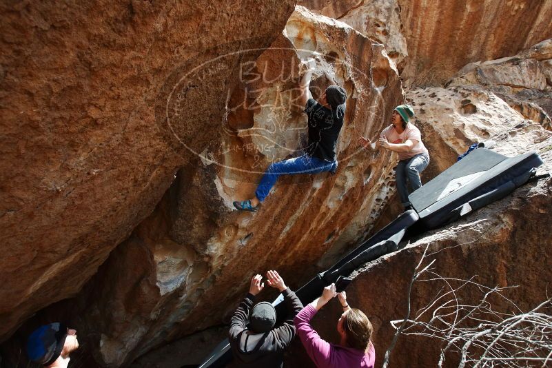 Bouldering in Hueco Tanks on 03/15/2019 with Blue Lizard Climbing and Yoga

Filename: SRM_20190315_1406180.jpg
Aperture: f/5.6
Shutter Speed: 1/800
Body: Canon EOS-1D Mark II
Lens: Canon EF 16-35mm f/2.8 L
