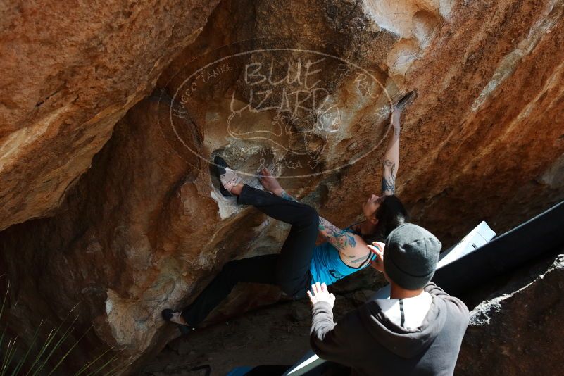 Bouldering in Hueco Tanks on 03/15/2019 with Blue Lizard Climbing and Yoga

Filename: SRM_20190315_1409560.jpg
Aperture: f/5.6
Shutter Speed: 1/320
Body: Canon EOS-1D Mark II
Lens: Canon EF 16-35mm f/2.8 L