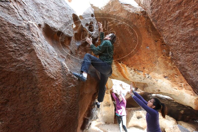 Bouldering in Hueco Tanks on 03/15/2019 with Blue Lizard Climbing and Yoga

Filename: SRM_20190315_1547370.jpg
Aperture: f/5.0
Shutter Speed: 1/125
Body: Canon EOS-1D Mark II
Lens: Canon EF 16-35mm f/2.8 L