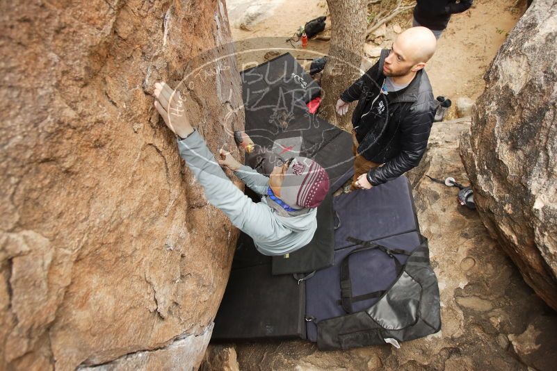 Bouldering in Hueco Tanks on 03/16/2019 with Blue Lizard Climbing and Yoga

Filename: SRM_20190316_1121160.jpg
Aperture: f/3.2
Shutter Speed: 1/160
Body: Canon EOS-1D Mark II
Lens: Canon EF 16-35mm f/2.8 L