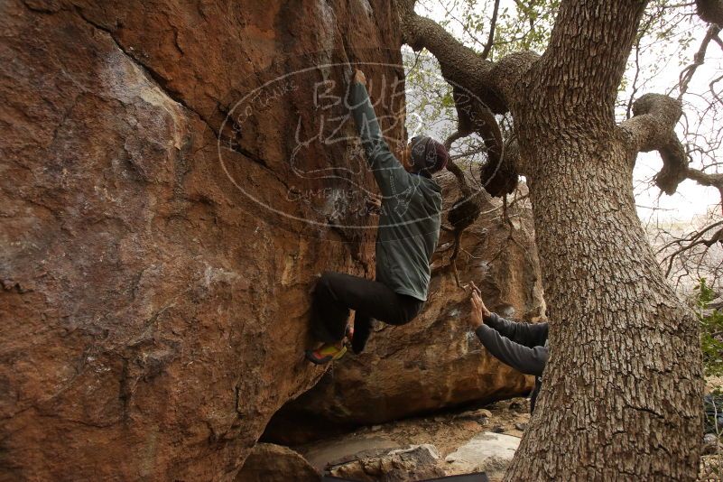 Bouldering in Hueco Tanks on 03/16/2019 with Blue Lizard Climbing and Yoga

Filename: SRM_20190316_1132230.jpg
Aperture: f/5.6
Shutter Speed: 1/100
Body: Canon EOS-1D Mark II
Lens: Canon EF 16-35mm f/2.8 L
