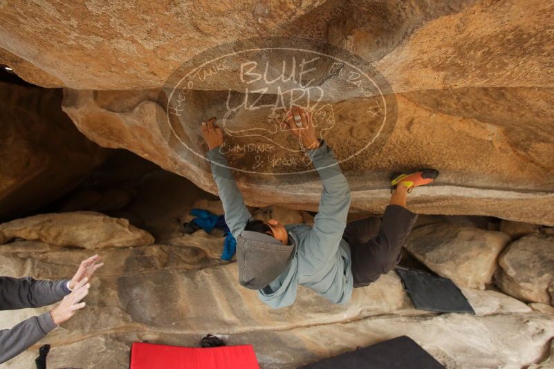 Bouldering in Hueco Tanks on 03/16/2019 with Blue Lizard Climbing and Yoga

Filename: SRM_20190316_1229320.jpg
Aperture: f/5.0
Shutter Speed: 1/250
Body: Canon EOS-1D Mark II
Lens: Canon EF 16-35mm f/2.8 L