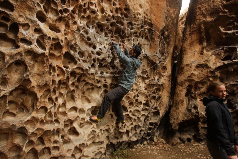 Bouldering in Hueco Tanks on 03/16/2019 with Blue Lizard Climbing and Yoga

Filename: SRM_20190316_1406120.jpg
Aperture: f/6.3
Shutter Speed: 1/60
Body: Canon EOS-1D Mark II
Lens: Canon EF 16-35mm f/2.8 L