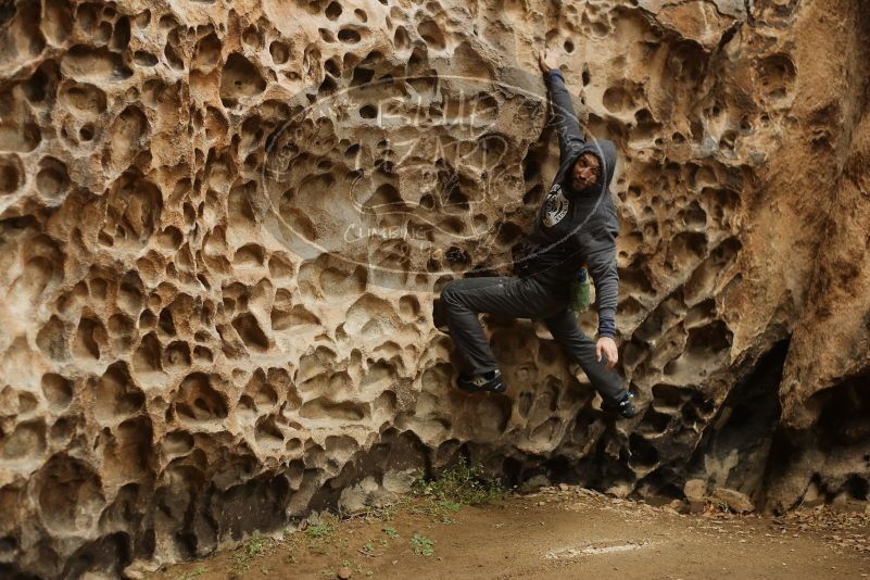 Bouldering in Hueco Tanks on 03/16/2019 with Blue Lizard Climbing and Yoga

Filename: SRM_20190316_1414140.jpg
Aperture: f/2.8
Shutter Speed: 1/200
Body: Canon EOS-1D Mark II
Lens: Canon EF 50mm f/1.8 II