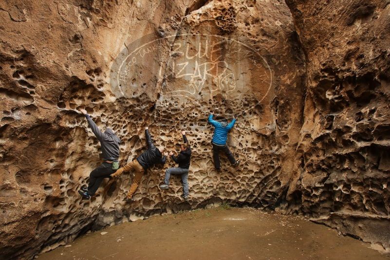 Bouldering in Hueco Tanks on 03/16/2019 with Blue Lizard Climbing and Yoga

Filename: SRM_20190316_1415460.jpg
Aperture: f/5.6
Shutter Speed: 1/50
Body: Canon EOS-1D Mark II
Lens: Canon EF 16-35mm f/2.8 L