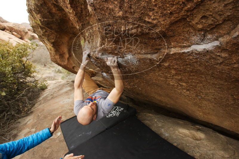 Bouldering in Hueco Tanks on 03/16/2019 with Blue Lizard Climbing and Yoga

Filename: SRM_20190316_1457130.jpg
Aperture: f/5.6
Shutter Speed: 1/320
Body: Canon EOS-1D Mark II
Lens: Canon EF 16-35mm f/2.8 L