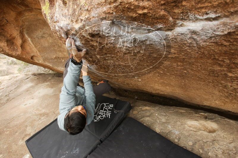 Bouldering in Hueco Tanks on 03/16/2019 with Blue Lizard Climbing and Yoga

Filename: SRM_20190316_1500041.jpg
Aperture: f/5.6
Shutter Speed: 1/200
Body: Canon EOS-1D Mark II
Lens: Canon EF 16-35mm f/2.8 L