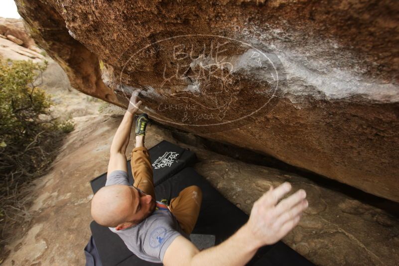 Bouldering in Hueco Tanks on 03/16/2019 with Blue Lizard Climbing and Yoga

Filename: SRM_20190316_1500532.jpg
Aperture: f/5.6
Shutter Speed: 1/400
Body: Canon EOS-1D Mark II
Lens: Canon EF 16-35mm f/2.8 L