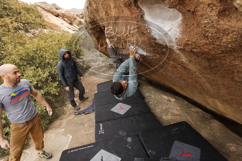 Bouldering in Hueco Tanks on 03/16/2019 with Blue Lizard Climbing and Yoga

Filename: SRM_20190316_1514310.jpg
Aperture: f/5.6
Shutter Speed: 1/320
Body: Canon EOS-1D Mark II
Lens: Canon EF 16-35mm f/2.8 L