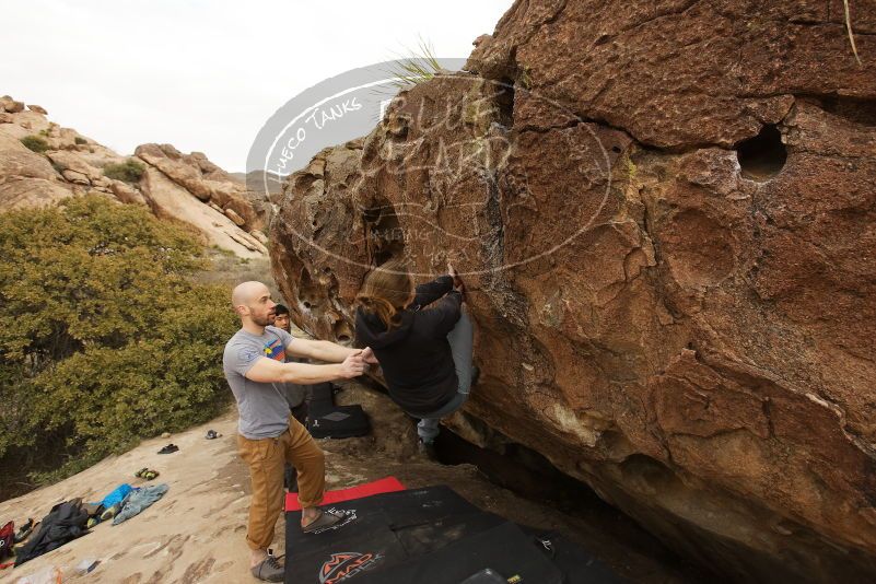 Bouldering in Hueco Tanks on 03/16/2019 with Blue Lizard Climbing and Yoga

Filename: SRM_20190316_1546420.jpg
Aperture: f/5.6
Shutter Speed: 1/800
Body: Canon EOS-1D Mark II
Lens: Canon EF 16-35mm f/2.8 L