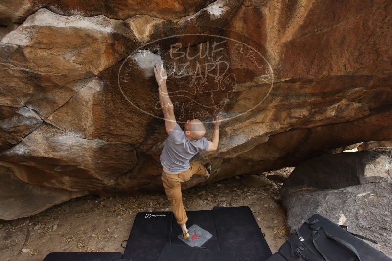 Bouldering in Hueco Tanks on 03/16/2019 with Blue Lizard Climbing and Yoga

Filename: SRM_20190316_1656410.jpg
Aperture: f/5.0
Shutter Speed: 1/160
Body: Canon EOS-1D Mark II
Lens: Canon EF 16-35mm f/2.8 L