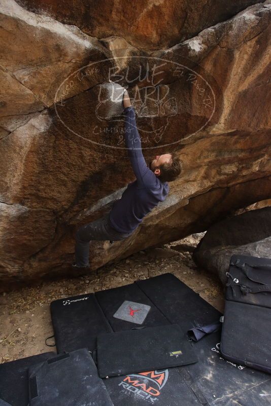 Bouldering in Hueco Tanks on 03/16/2019 with Blue Lizard Climbing and Yoga

Filename: SRM_20190316_1704420.jpg
Aperture: f/5.0
Shutter Speed: 1/160
Body: Canon EOS-1D Mark II
Lens: Canon EF 16-35mm f/2.8 L