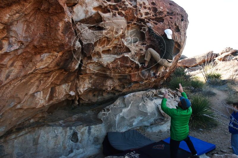 Bouldering in Hueco Tanks on 03/17/2019 with Blue Lizard Climbing and Yoga

Filename: SRM_20190317_0916360.jpg
Aperture: f/5.6
Shutter Speed: 1/320
Body: Canon EOS-1D Mark II
Lens: Canon EF 16-35mm f/2.8 L