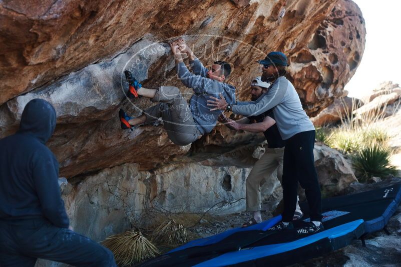 Bouldering in Hueco Tanks on 03/17/2019 with Blue Lizard Climbing and Yoga

Filename: SRM_20190317_1009370.jpg
Aperture: f/4.0
Shutter Speed: 1/400
Body: Canon EOS-1D Mark II
Lens: Canon EF 50mm f/1.8 II