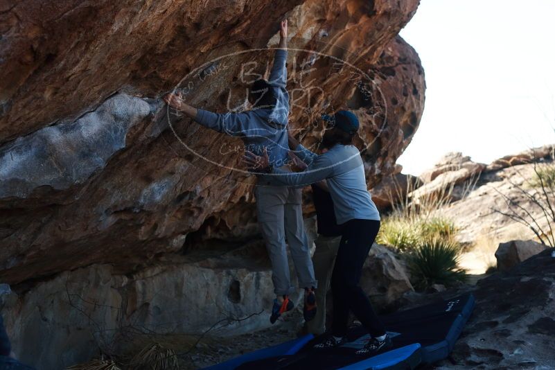 Bouldering in Hueco Tanks on 03/17/2019 with Blue Lizard Climbing and Yoga

Filename: SRM_20190317_1009452.jpg
Aperture: f/4.0
Shutter Speed: 1/640
Body: Canon EOS-1D Mark II
Lens: Canon EF 50mm f/1.8 II