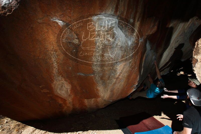 Bouldering in Hueco Tanks on 03/17/2019 with Blue Lizard Climbing and Yoga

Filename: SRM_20190317_1131480.jpg
Aperture: f/6.3
Shutter Speed: 1/250
Body: Canon EOS-1D Mark II
Lens: Canon EF 16-35mm f/2.8 L