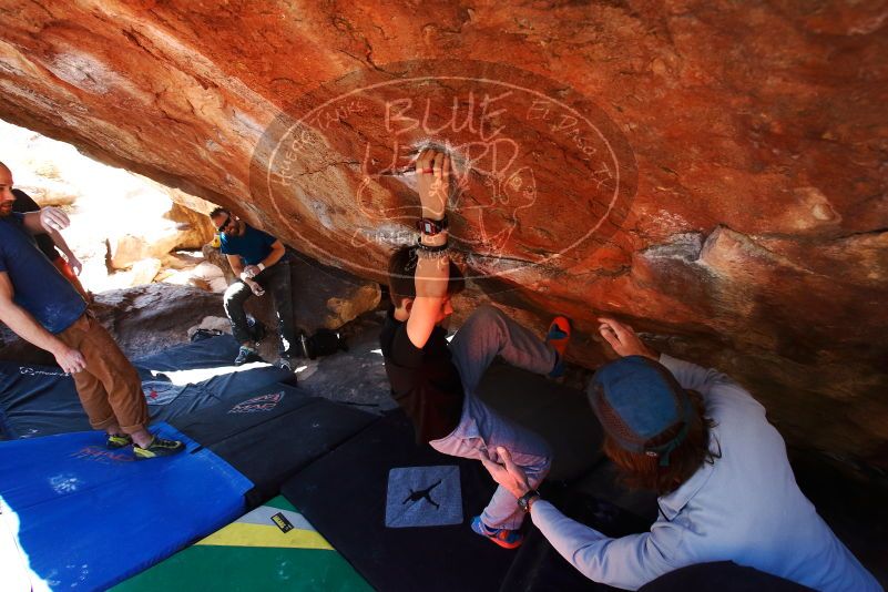 Bouldering in Hueco Tanks on 03/17/2019 with Blue Lizard Climbing and Yoga

Filename: SRM_20190317_1303360.jpg
Aperture: f/5.6
Shutter Speed: 1/160
Body: Canon EOS-1D Mark II
Lens: Canon EF 16-35mm f/2.8 L